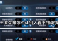 王者荣耀怎么不让别人看历史战绩？隐私设置如何调整？