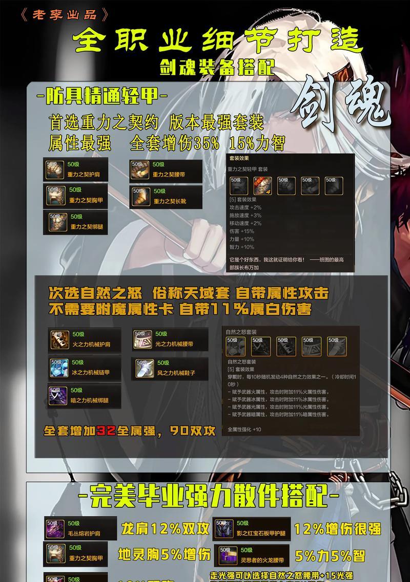 新版本剑魂套装怎么选？套装选择的依据和建议是什么？  第2张